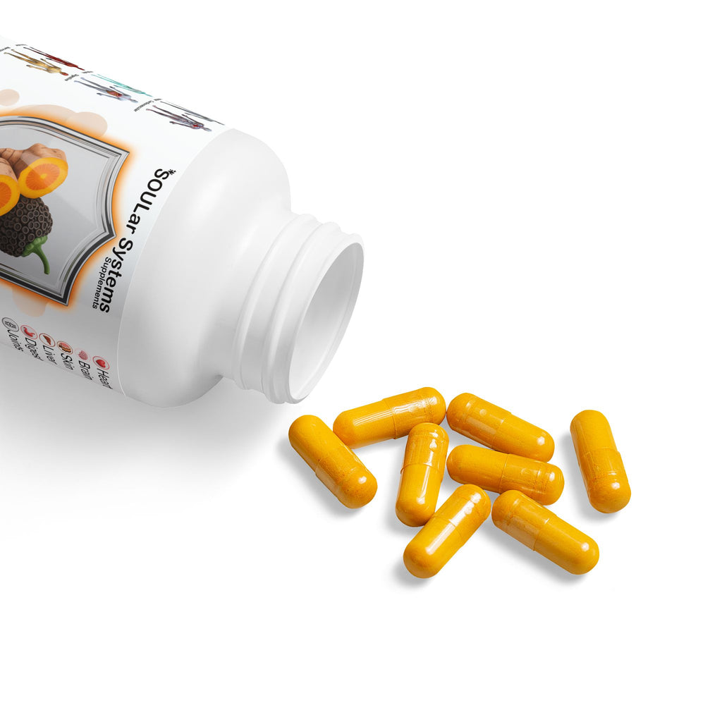 Turmeric with BioPerine® (Black Pepper Fruit Extract) Supplement (60 Capsules)