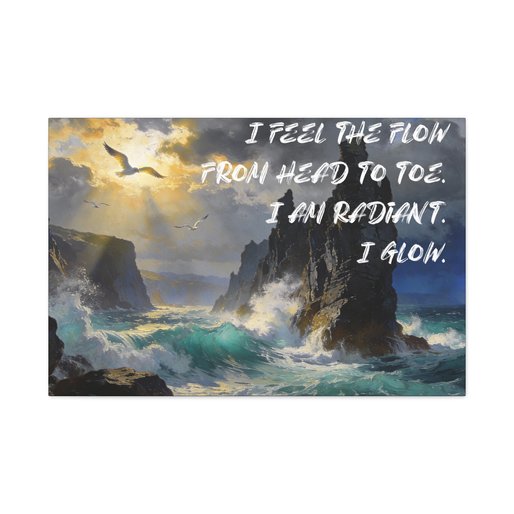 I Feel the Flow From Head to Toe. I Am Radiant. I Glow. - Imprint Art