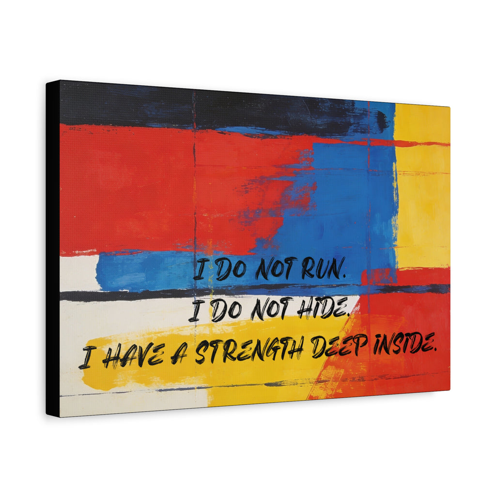 I Do Not Run. I Do Not Hide. I Have a Strength Deep Inside. - Imprint Art