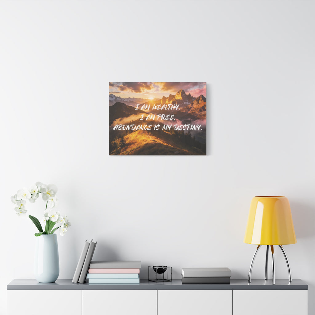 I Am Wealthy. I Am Free. Abundance Is My Destiny. - Imprint Art
