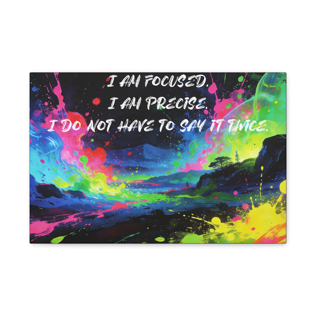 I Am Focused. I Am Precise. I do Not Have to Say it Twice. - Imprint Art