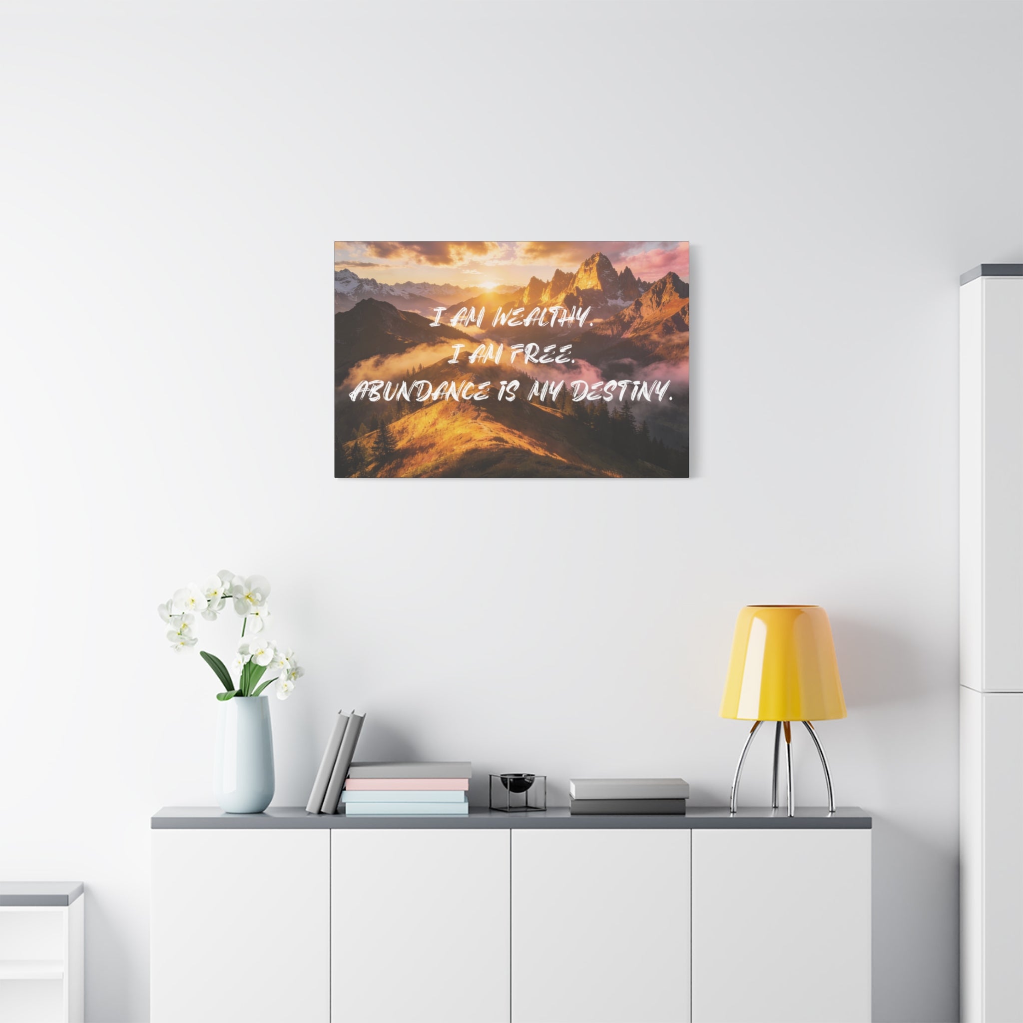 I Am Wealthy. I Am Free. Abundance Is My Destiny. - Imprint Art