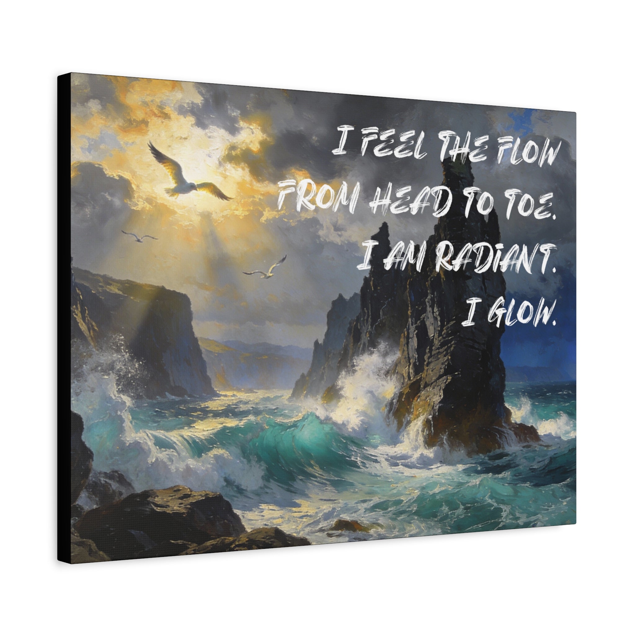 I Feel the Flow From Head to Toe. I Am Radiant. I Glow. - Imprint Art
