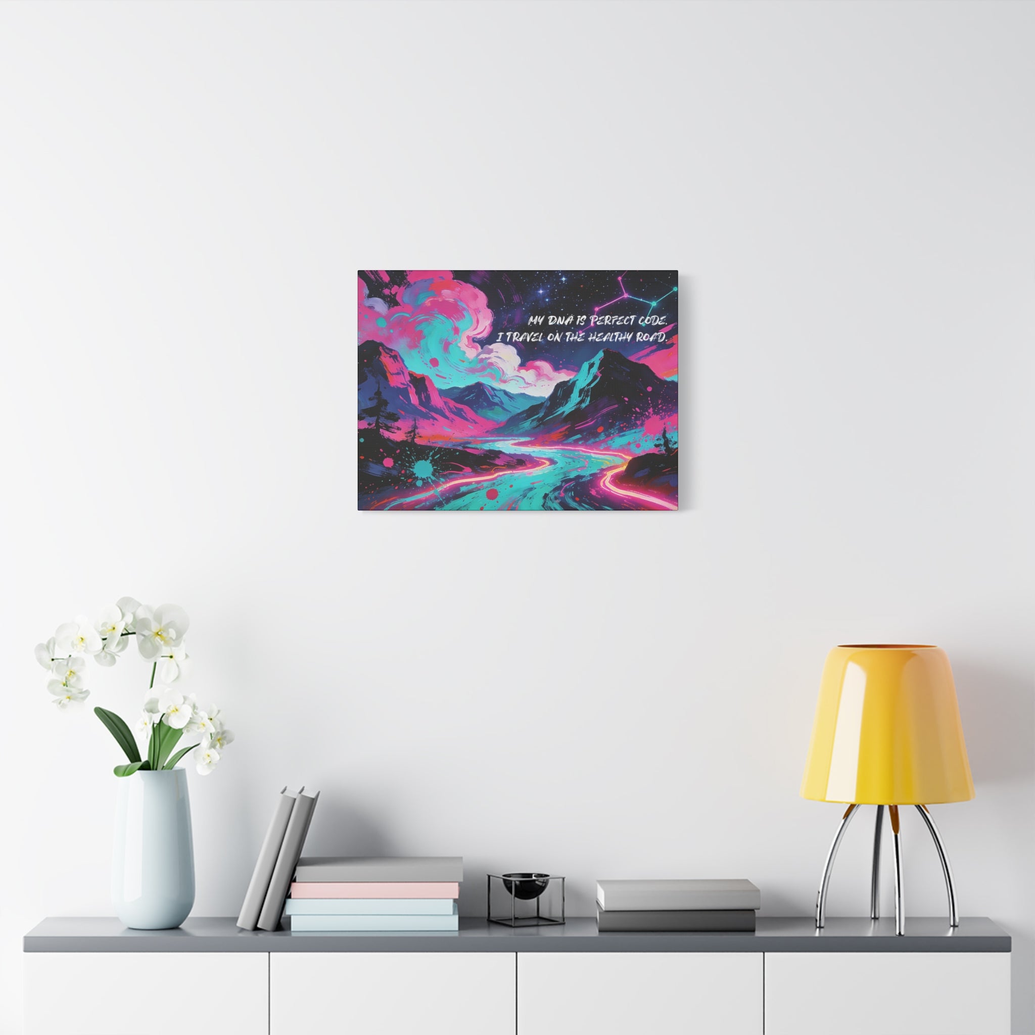 My DNA is Perfect Code. I Travel on the Healthy Road. - Imprint Art