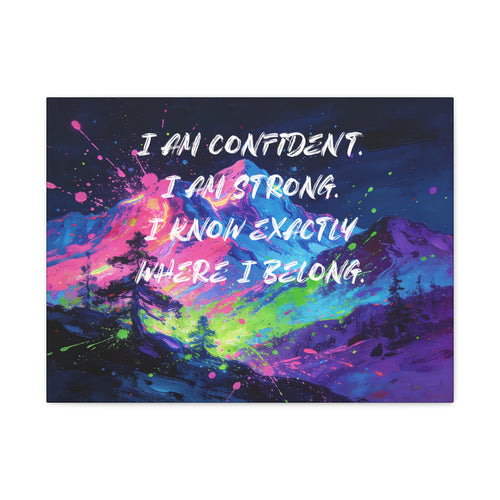 I Am Confident. I Am Strong. I Know Exactly Where I Belong. - Imprint Art