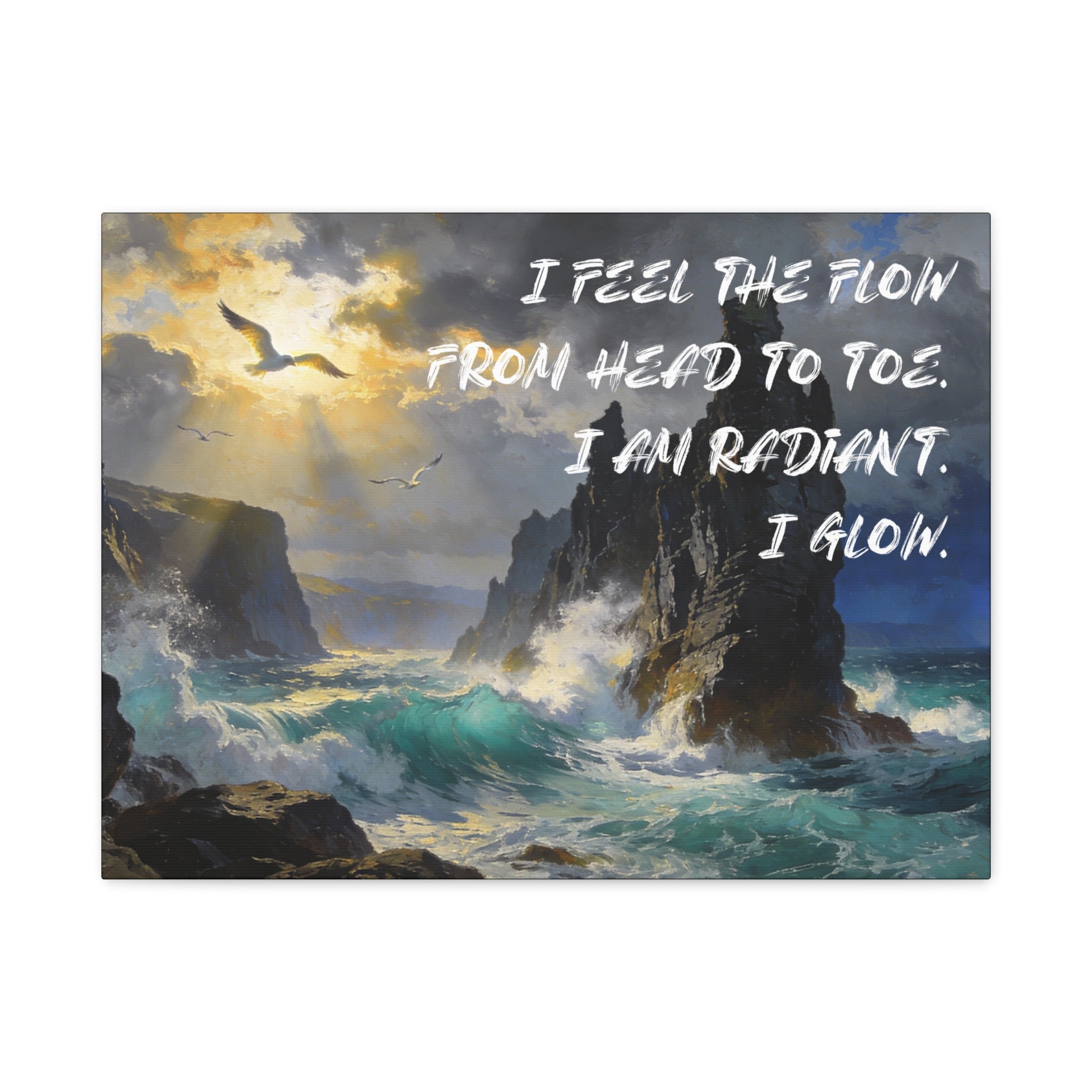 I Feel the Flow From Head to Toe. I Am Radiant. I Glow. - Imprint Art