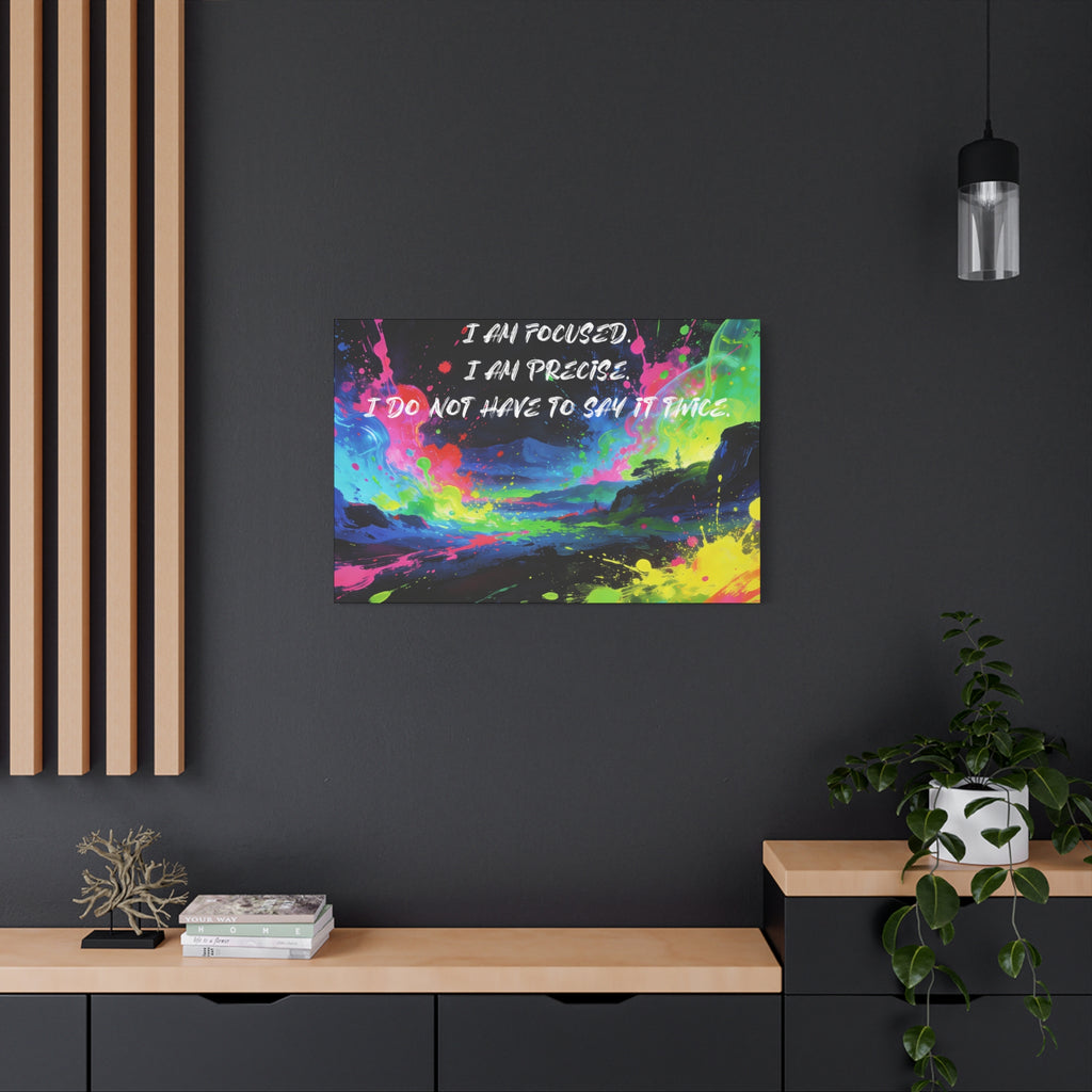I Am Focused. I Am Precise. I do Not Have to Say it Twice. - Imprint Art