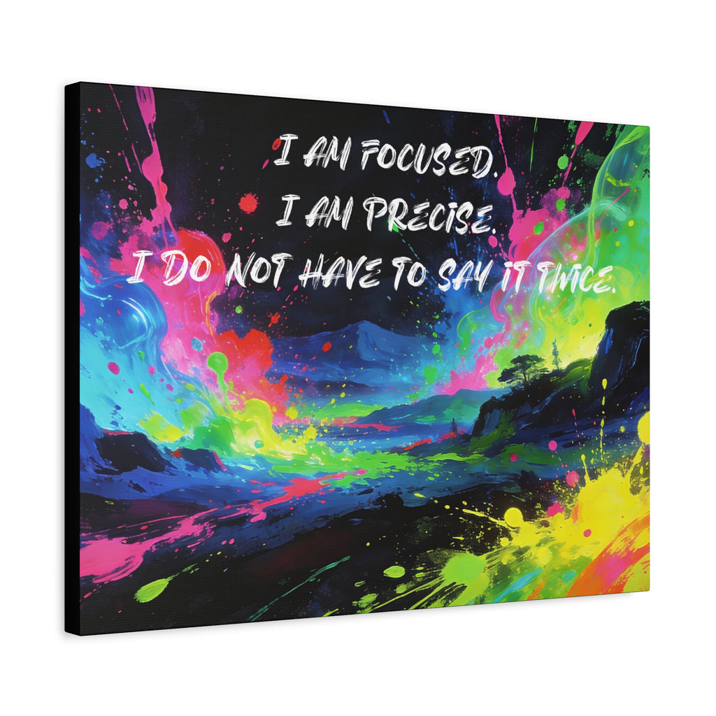 I Am Focused. I Am Precise. I do Not Have to Say it Twice. - Imprint Art