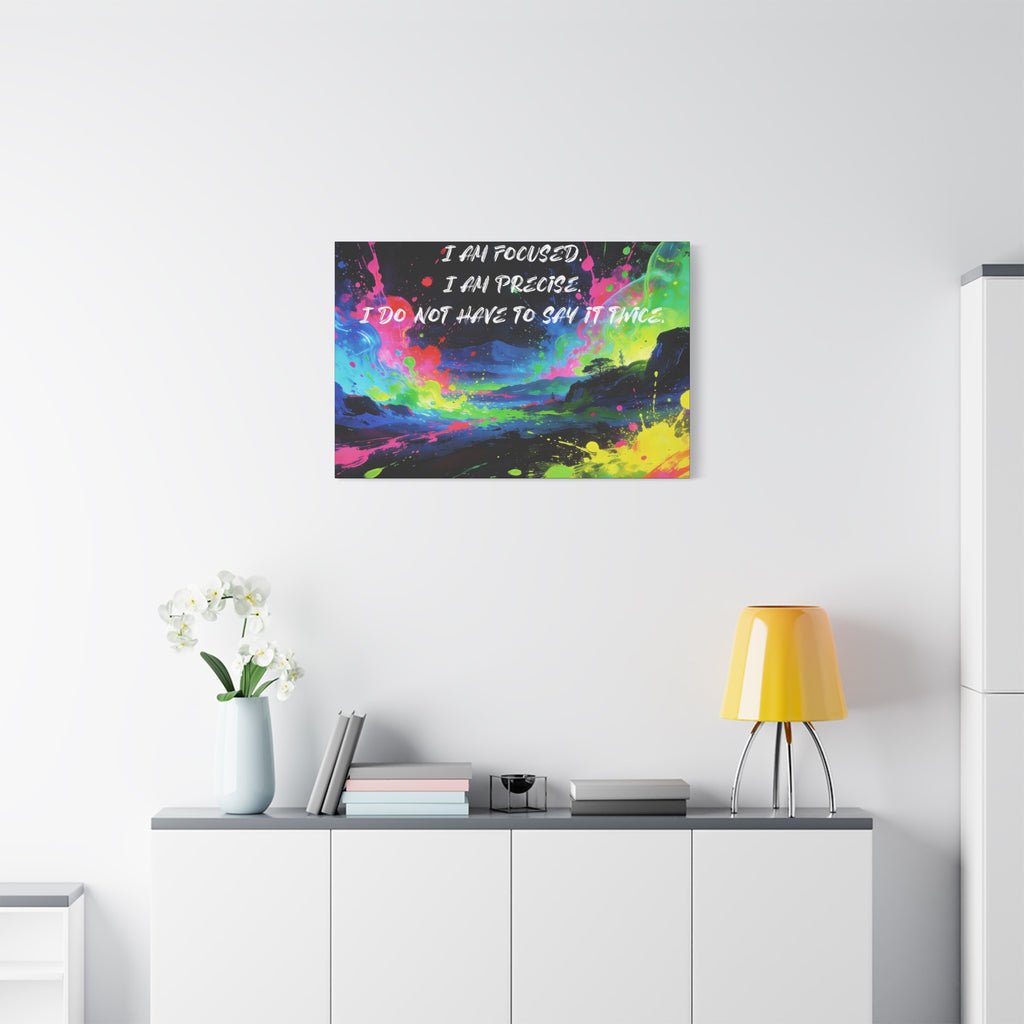 I Am Focused. I Am Precise. I do Not Have to Say it Twice. - Imprint Art
