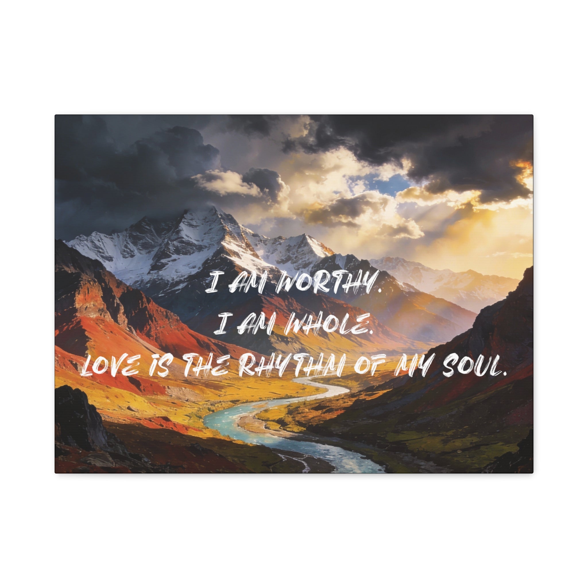I Am Worthy. I Am Whole. Love Is The Rhythm Of My Soul. - Imprint Art