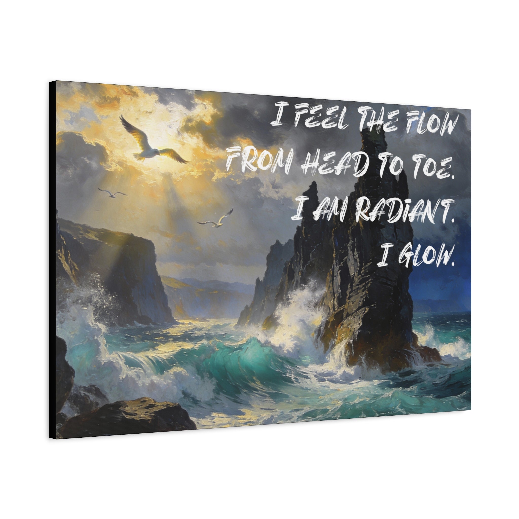 I Feel the Flow From Head to Toe. I Am Radiant. I Glow. - Imprint Art