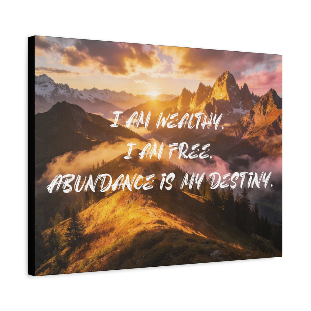 I Am Wealthy. I Am Free. Abundance Is My Destiny. - Imprint Art