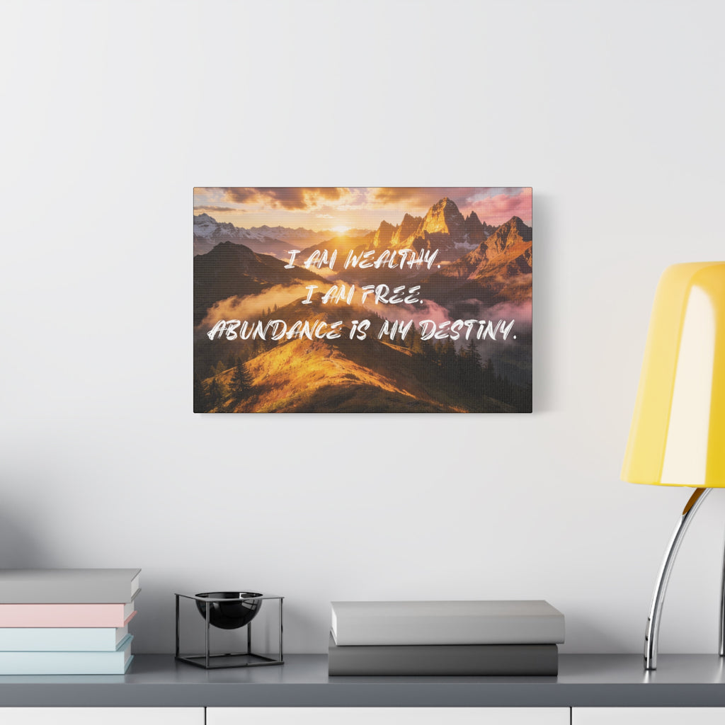 I Am Wealthy. I Am Free. Abundance Is My Destiny. - Imprint Art