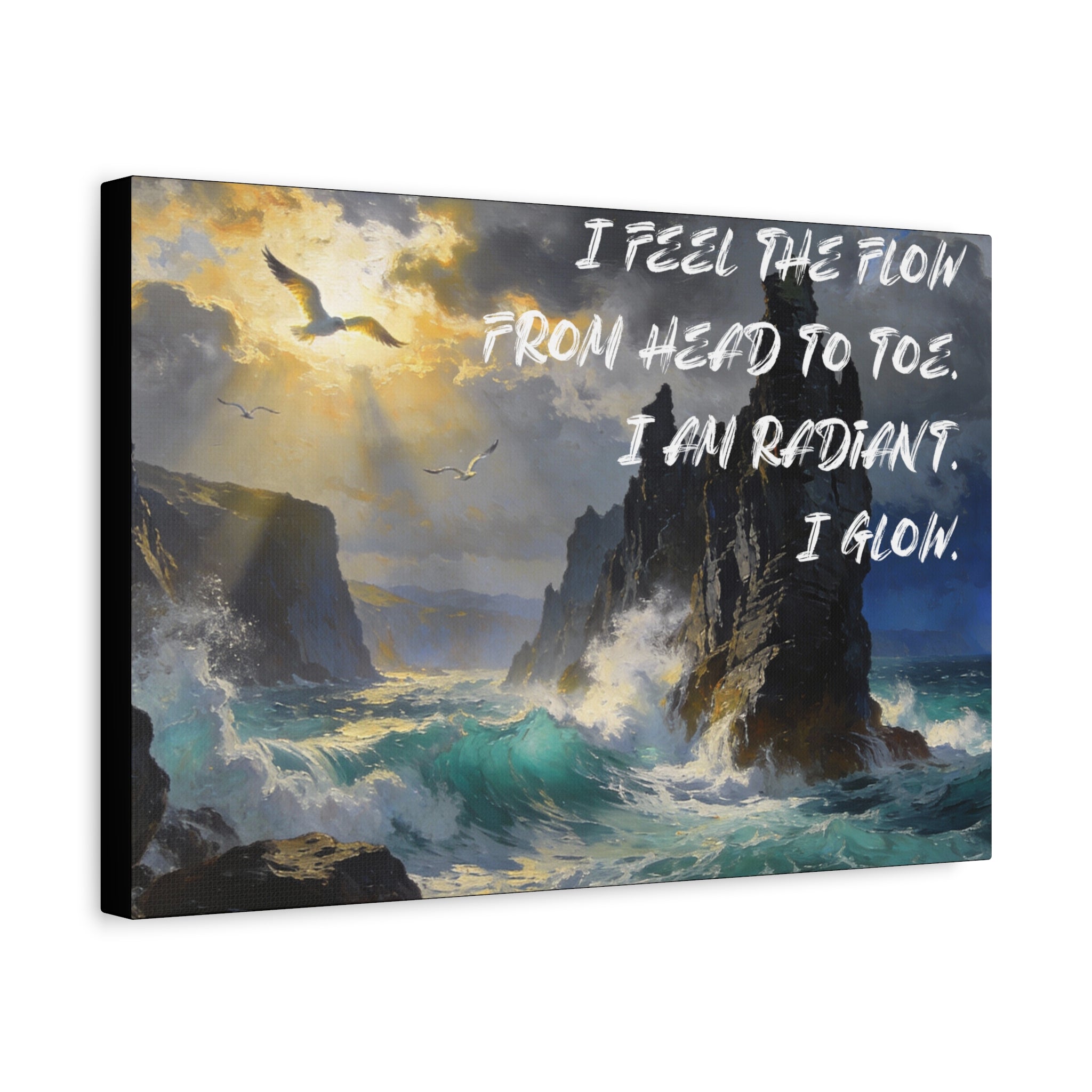 I Feel the Flow From Head to Toe. I Am Radiant. I Glow. - Imprint Art